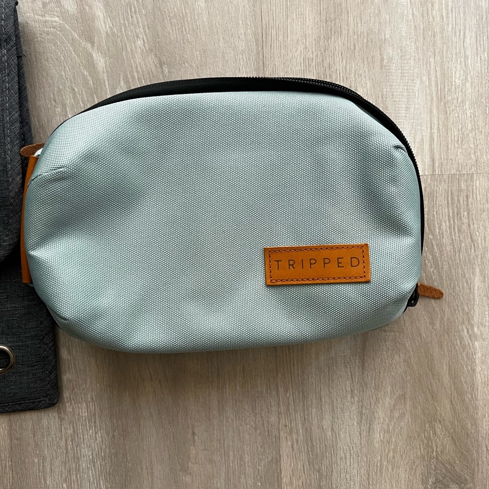 Tripped electronics bag.